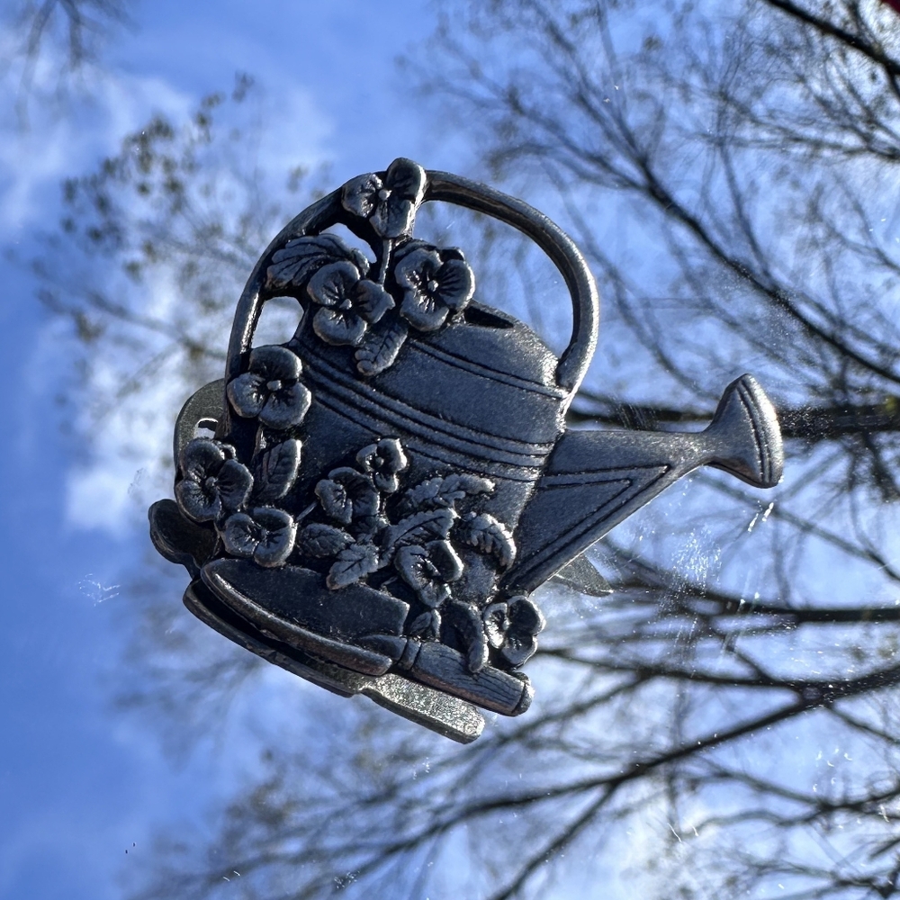 Limited Edition Vintage Birds And Blooms Brooch- Pewter